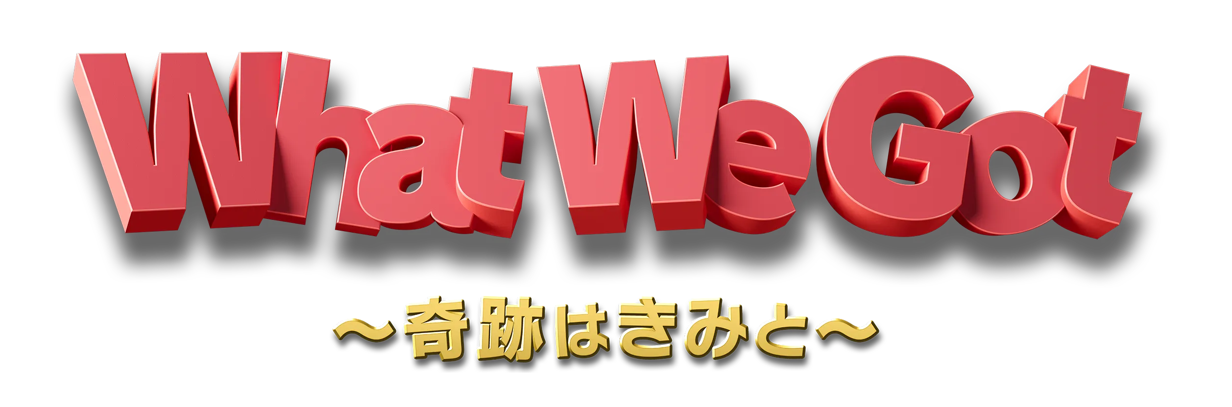 What We Got 奇跡はきみと